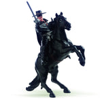 Cheval de Zorro Papo en PVC, Collection Personnage historiques, jouet éducatif idéal pour enfants et collectionneurs
