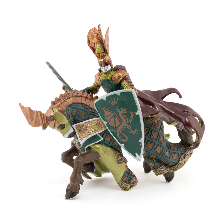 Maître des armes cimier dragon Papo en PVC, Collection Médiéval, jouet éducatif idéal pour enfants et collectionneurs