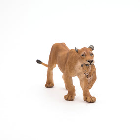 Figurine Lionne avec lionceau Papo en PVC, thème félins, Collection Animaux sauvages, jouet éducatif idéal pour enfants et collectionneurs