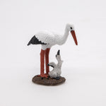 Figurine Cigogne et son bébé Papo en PVC, thème oiseaux, Collection Animaux sauvages, jouet éducatif idéal pour enfants et collectionneurs