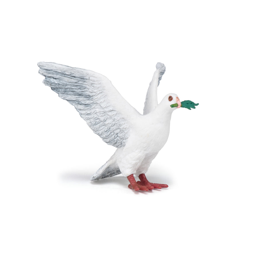 Figurine Colombe Papo en PVC, thème oiseaux, Collection Animaux sauvages, jouet éducatif idéal pour enfants et collectionneurs