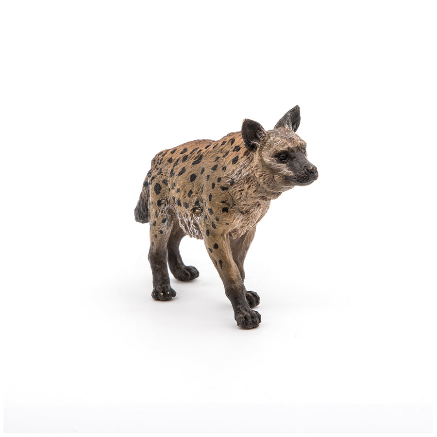Figurine Hyène Papo en PVC, thème savane, Collection Animaux sauvages, jouet éducatif idéal pour enfants et collectionneurs