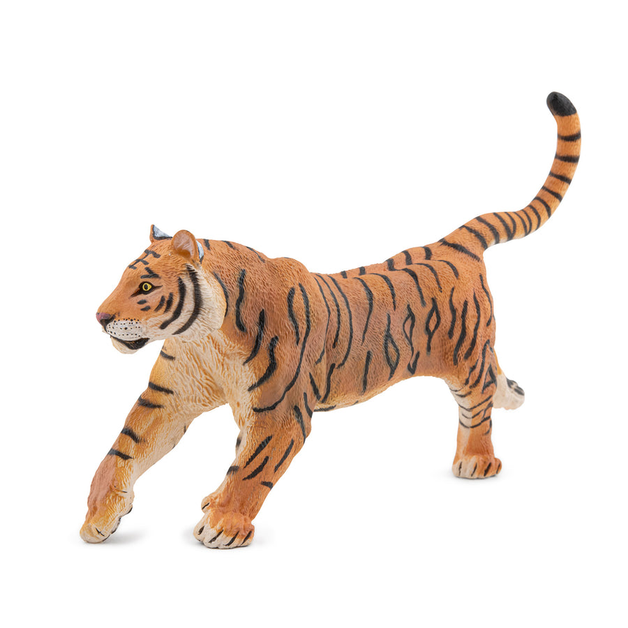 Figurine Tigre courant Papo en PVC, thème félins, Collection Animaux sauvages, jouet éducatif idéal pour enfants et collectionneurs