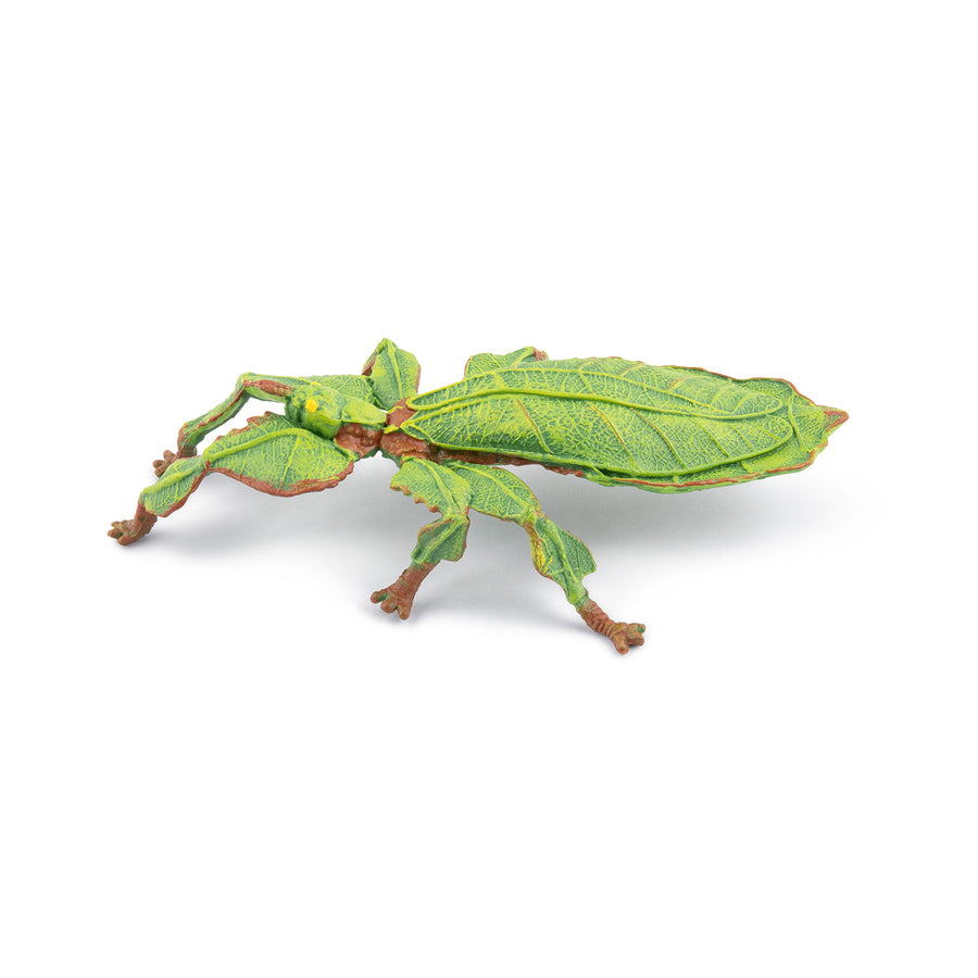 Figurine Phasme feuille Papo en PVC, thème insectes, Collection Animaux des jardins, jouet éducatif idéal pour enfants et collectionneurs