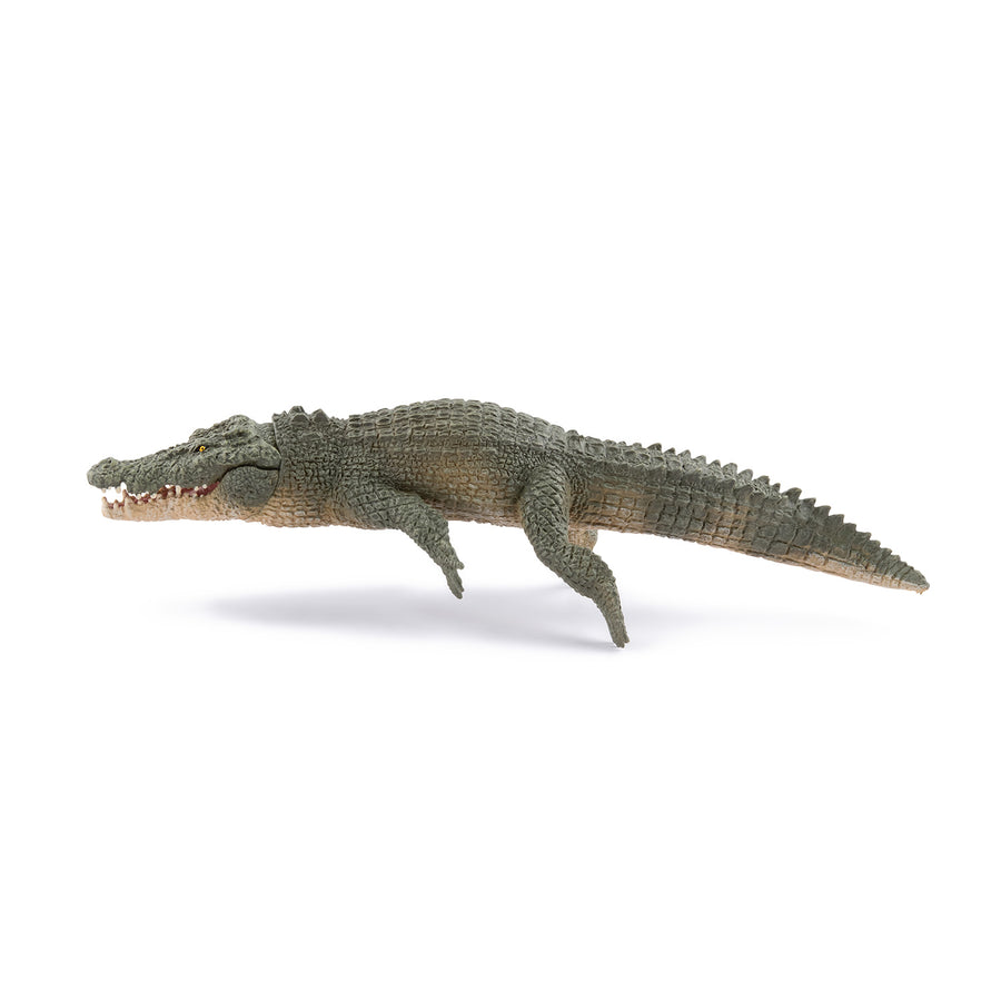 Figurine Crocodile marin Papo en PVC, Collection Animaux sauvages, jouet éducatif idéal pour enfants et collectionneurs