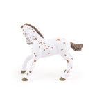 Poulain appaloosa brun Papo en PVC, Collection chevaux, jouet éducatif idéal pour enfants et collectionneurs