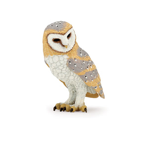 Figurine Chouette effraie Papo en PVC, thème oiseaux / forêt, Collection Animaux sauvages, jouet éducatif idéal pour enfants et collectionneurs